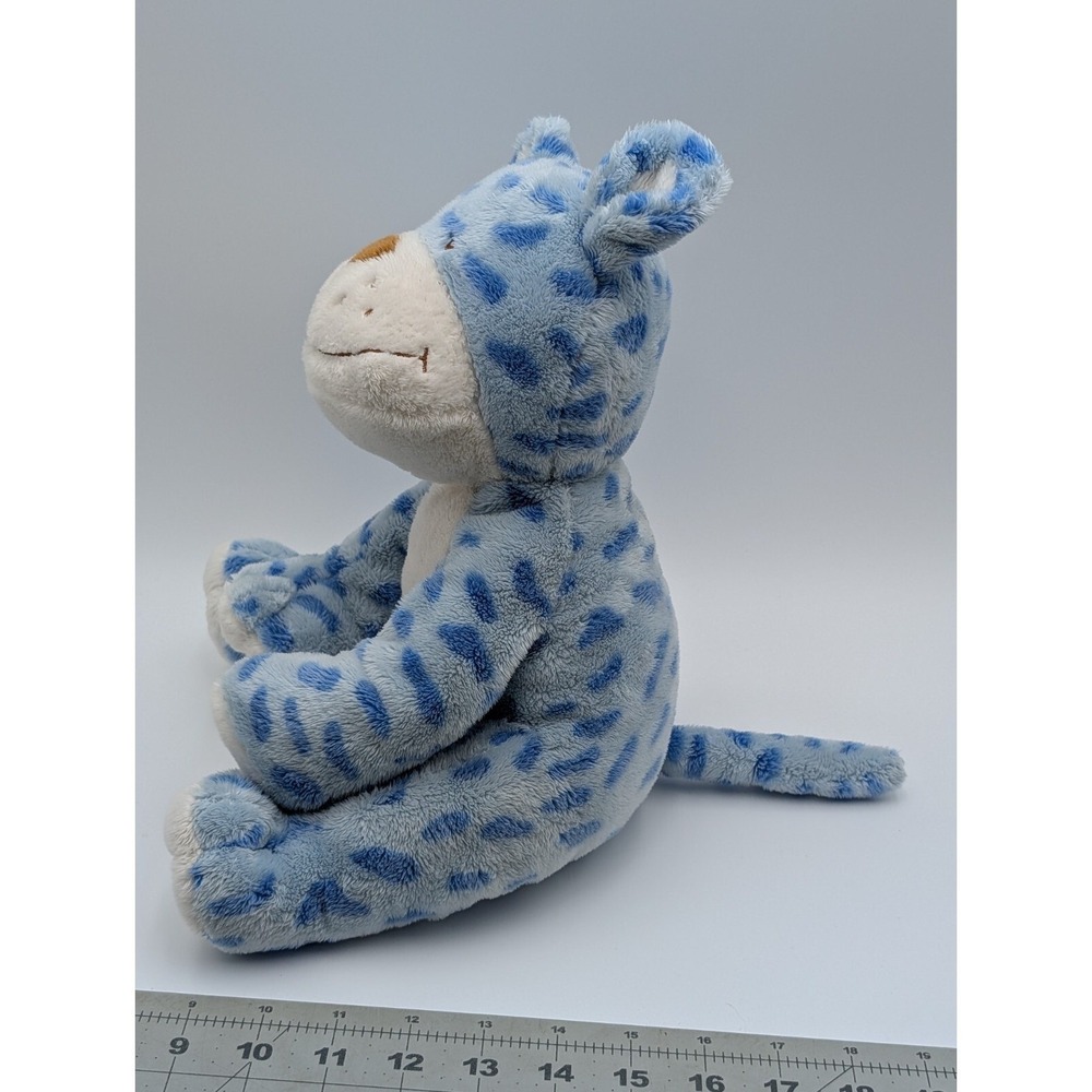 Animal Alley Baby Cat Leopard Plush Blue 10 Inch Stuffed Animal Toy - Picture 4 of 11